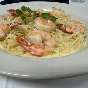 Embers 1871 is serving shrimp alfredo in Peshtigo WI